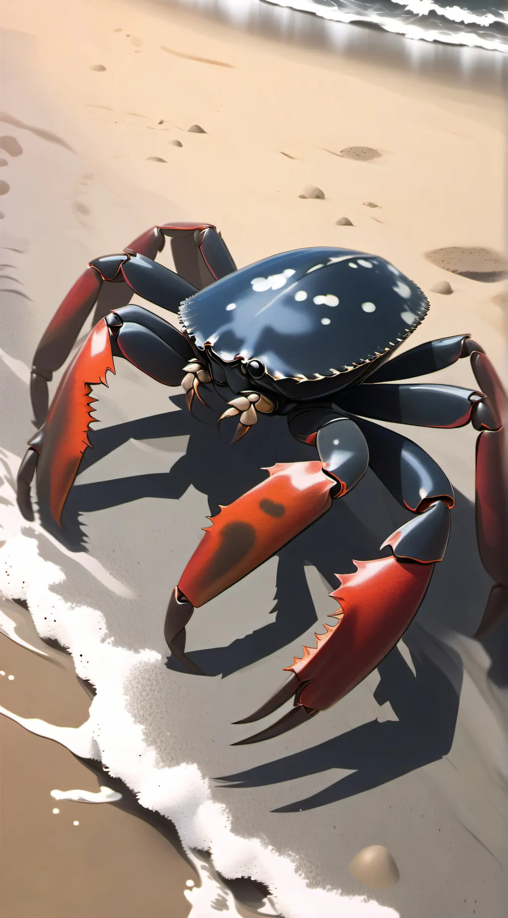 ai character: Crab background