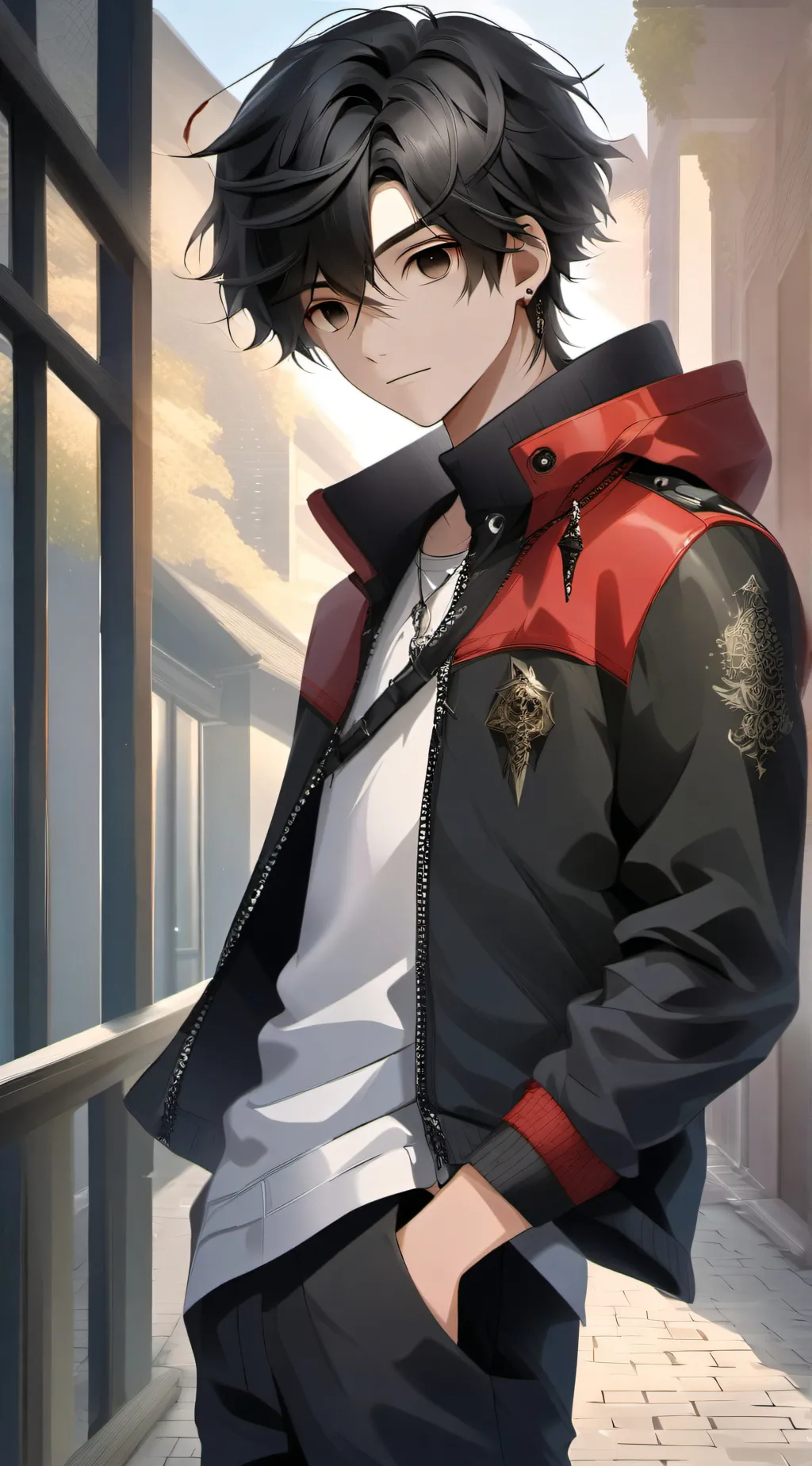 ai character: Aaron  background