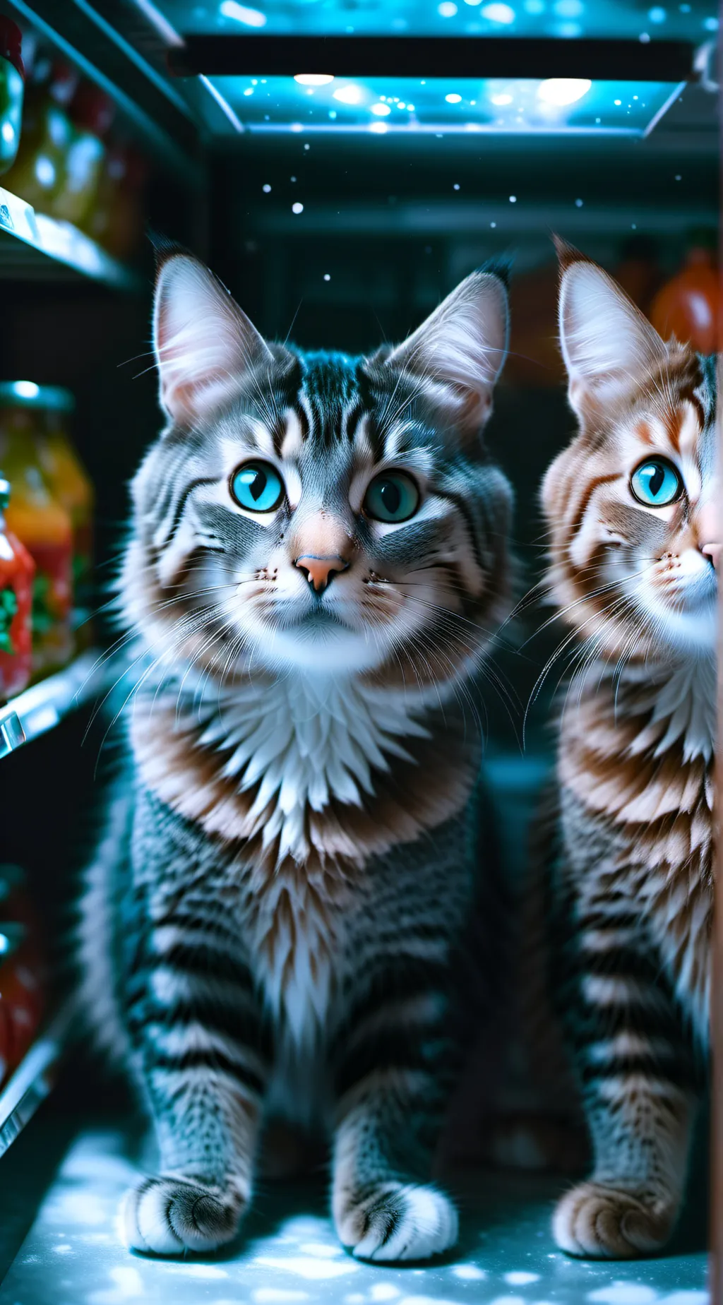 ai character: cats in your house background