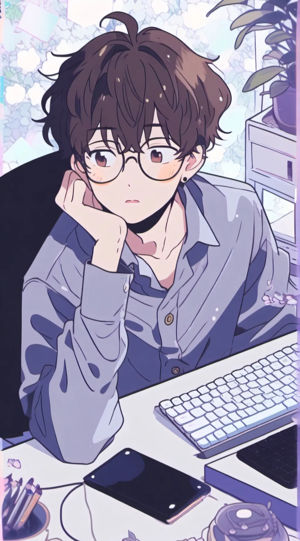 ai character: Hollow background