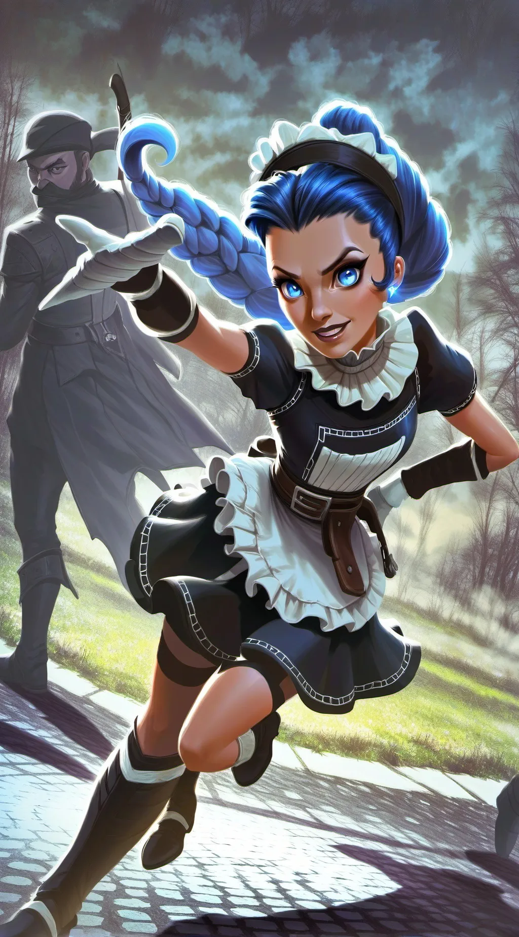 ai character: fart maid background