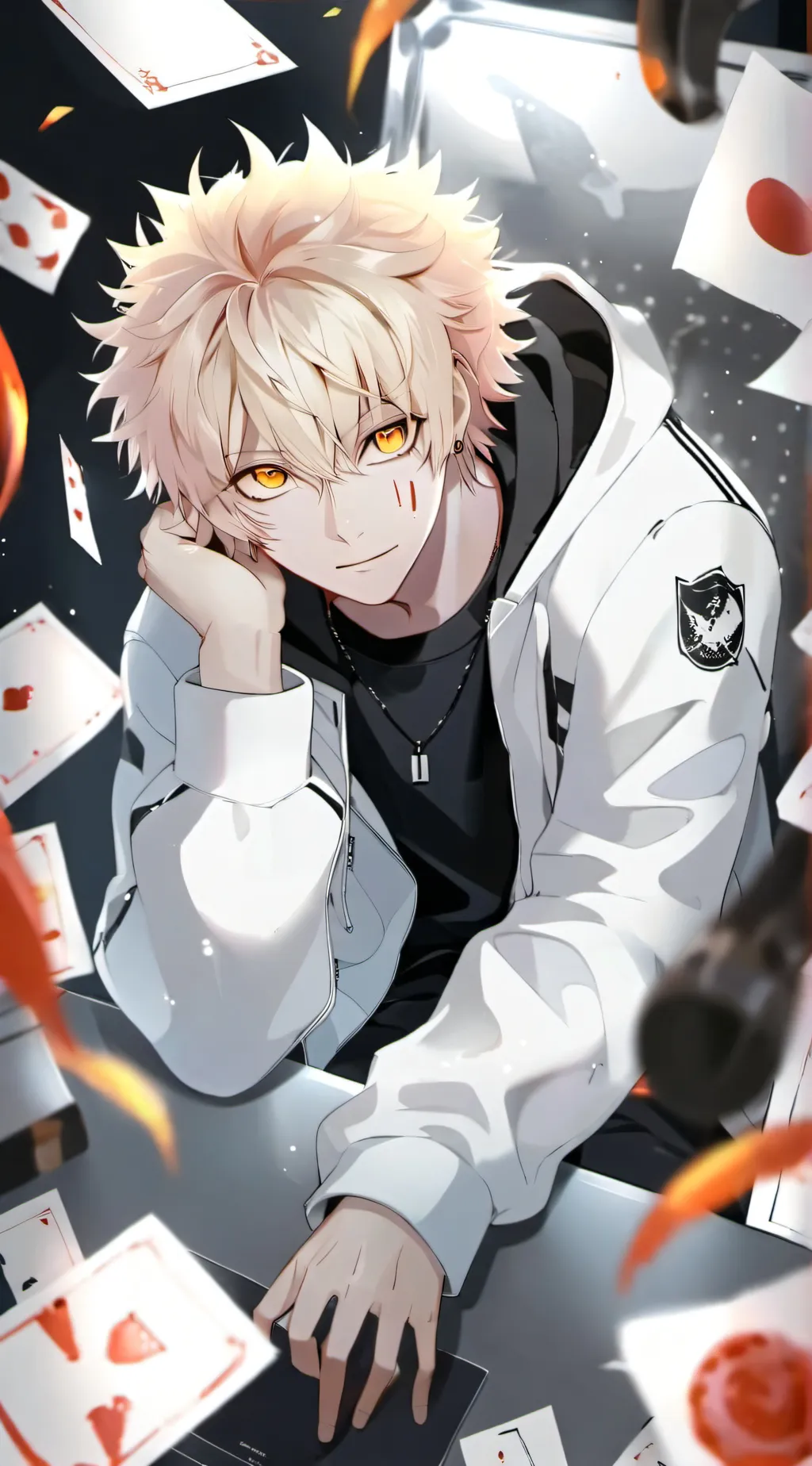 ai character: bakugo background