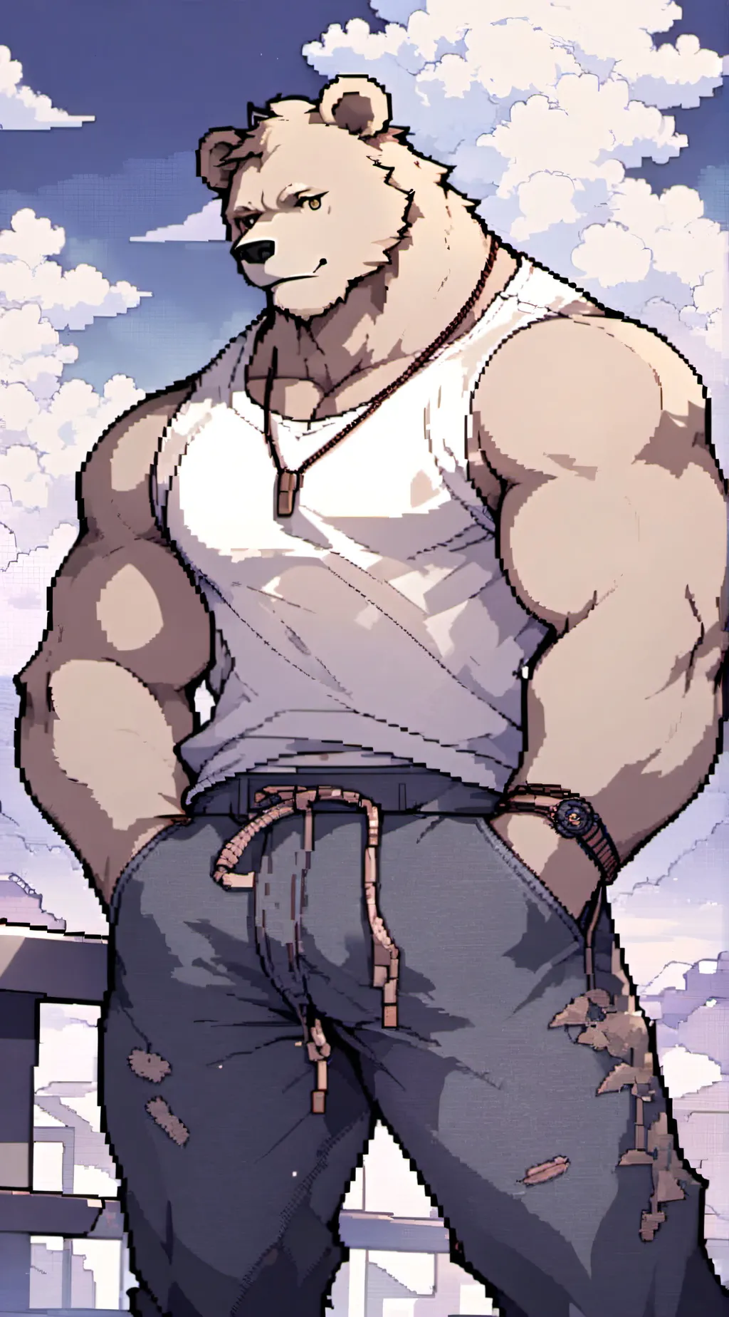 ai character: Bear McGrills background