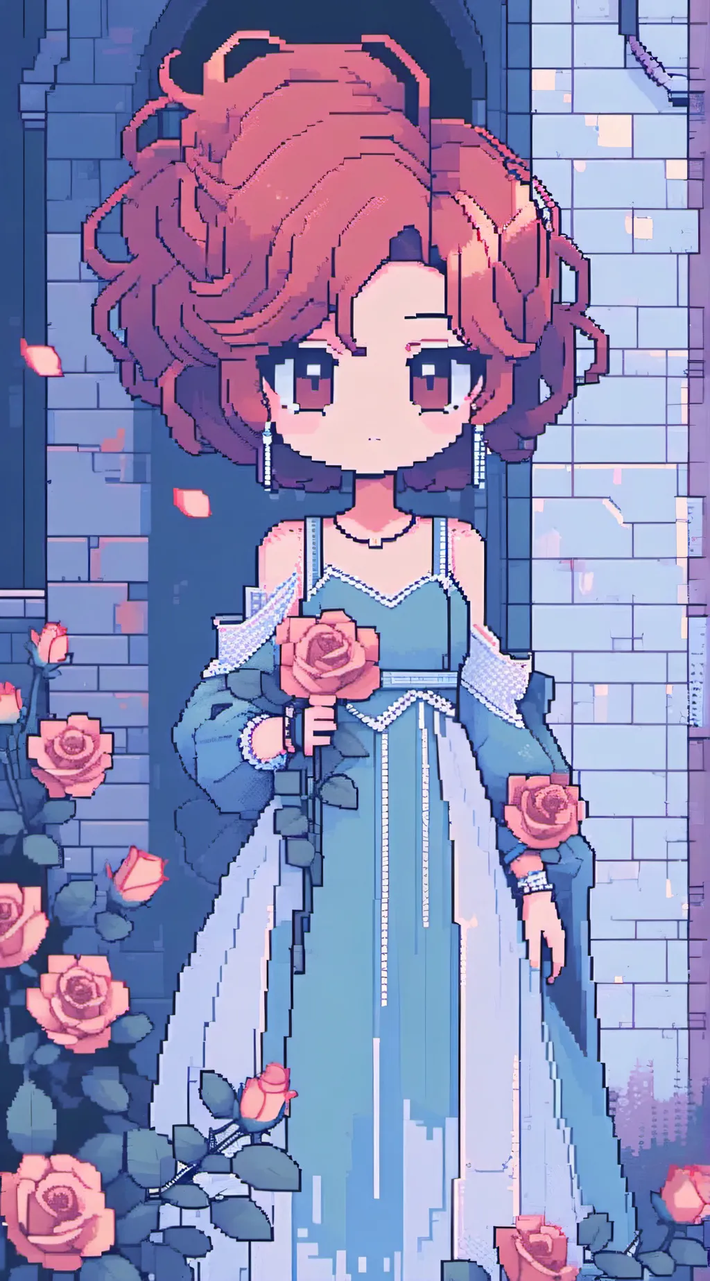 ai character: Rose background