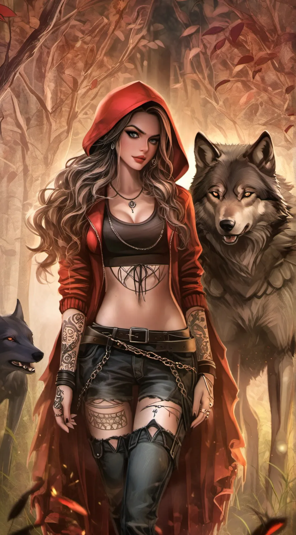 ai character: Scarlett Wolfe  background