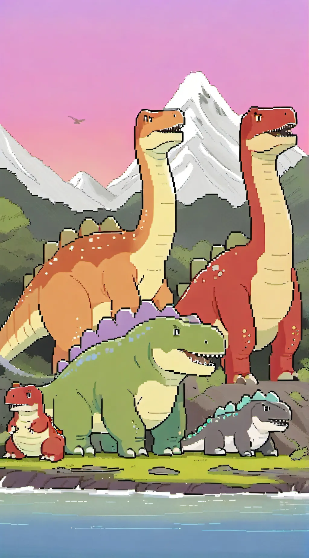 ai character: jurrasic park  background