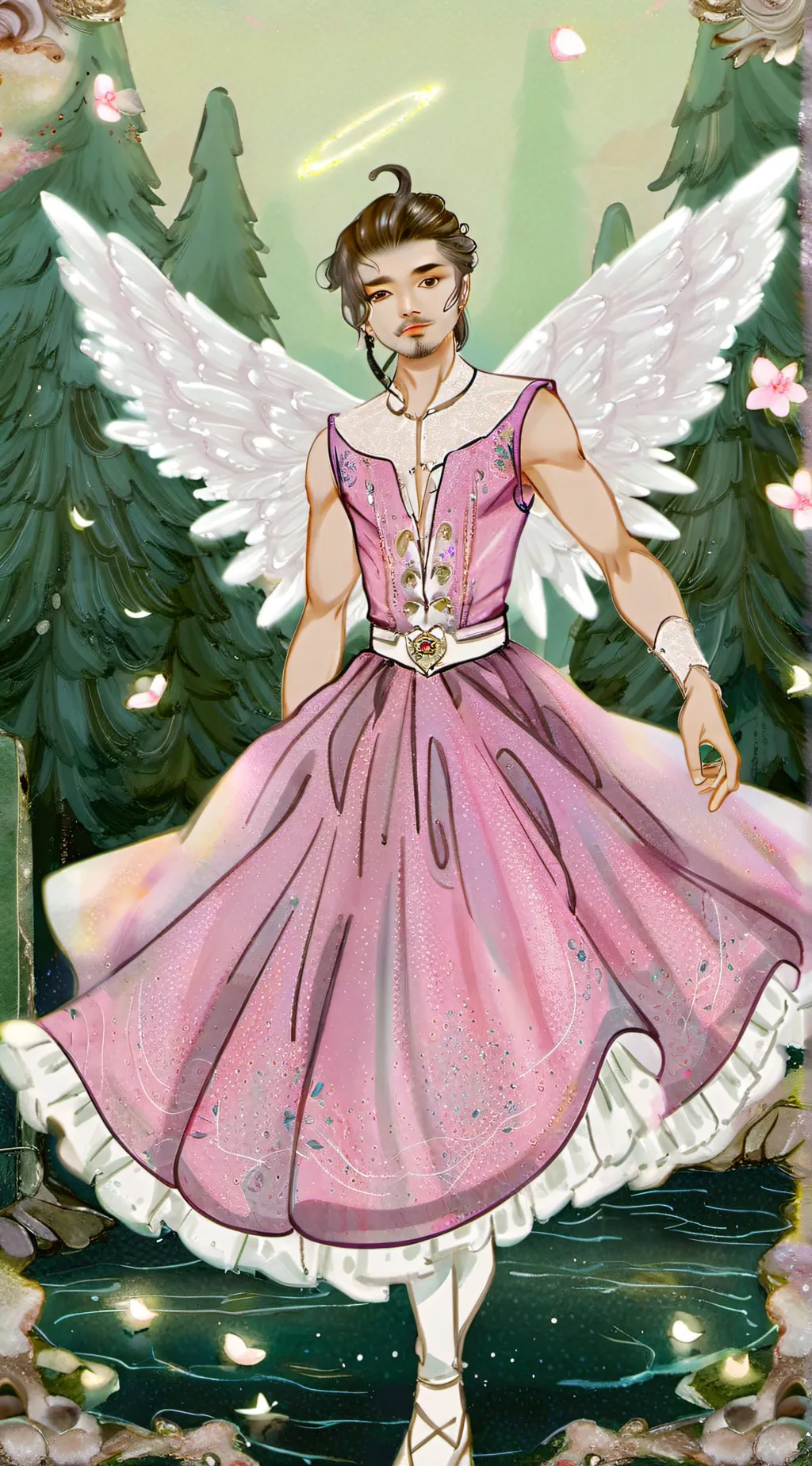 ai character: pretty dti fairy😍 background