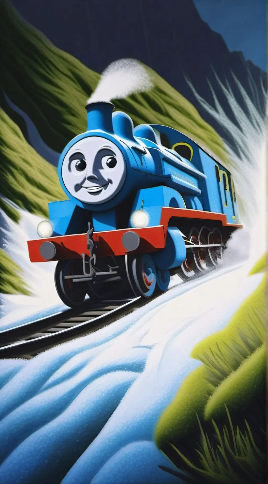 ai character: Thomas the tank  background