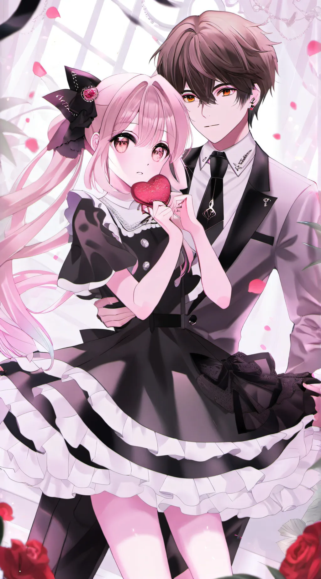 ai character: sally and James  background