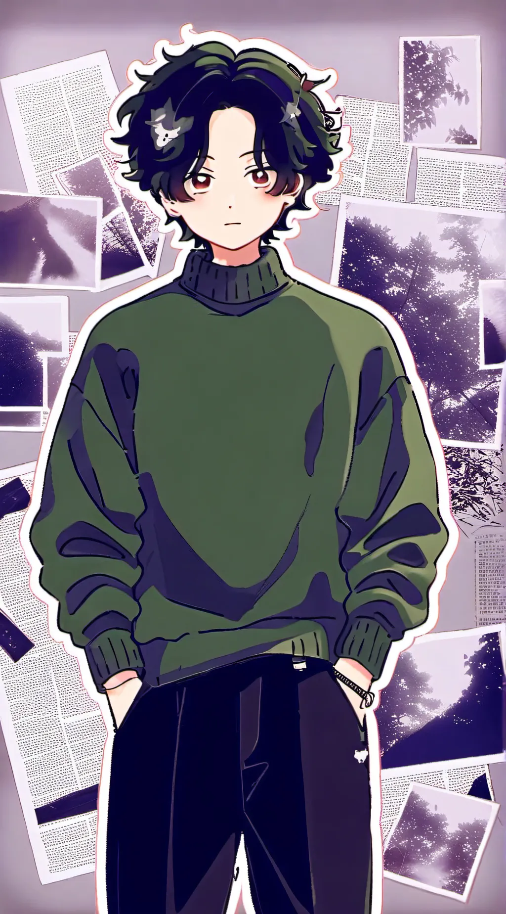 ai character: douyin background