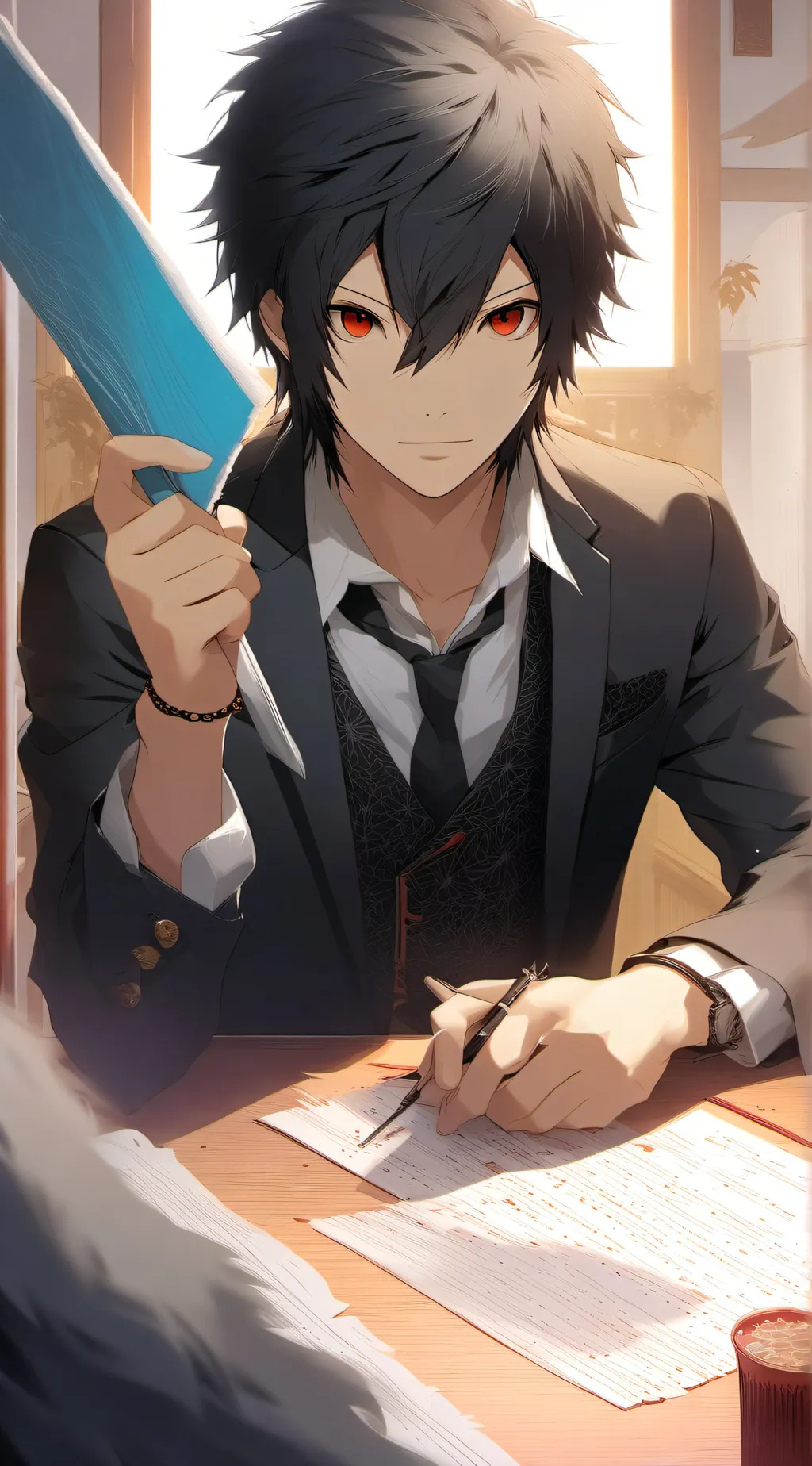 ai character: Izaya Orihara background