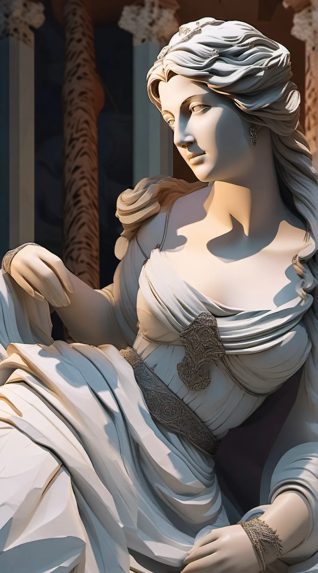 ai character: femininity background