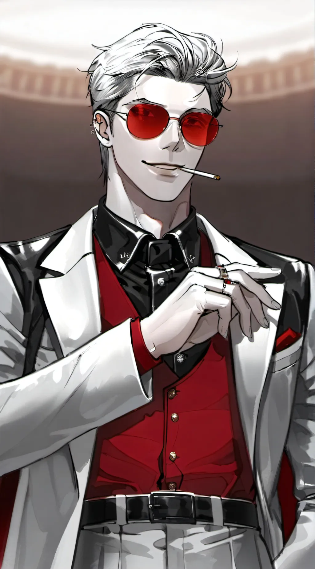 ai character: straight Nocturne  background