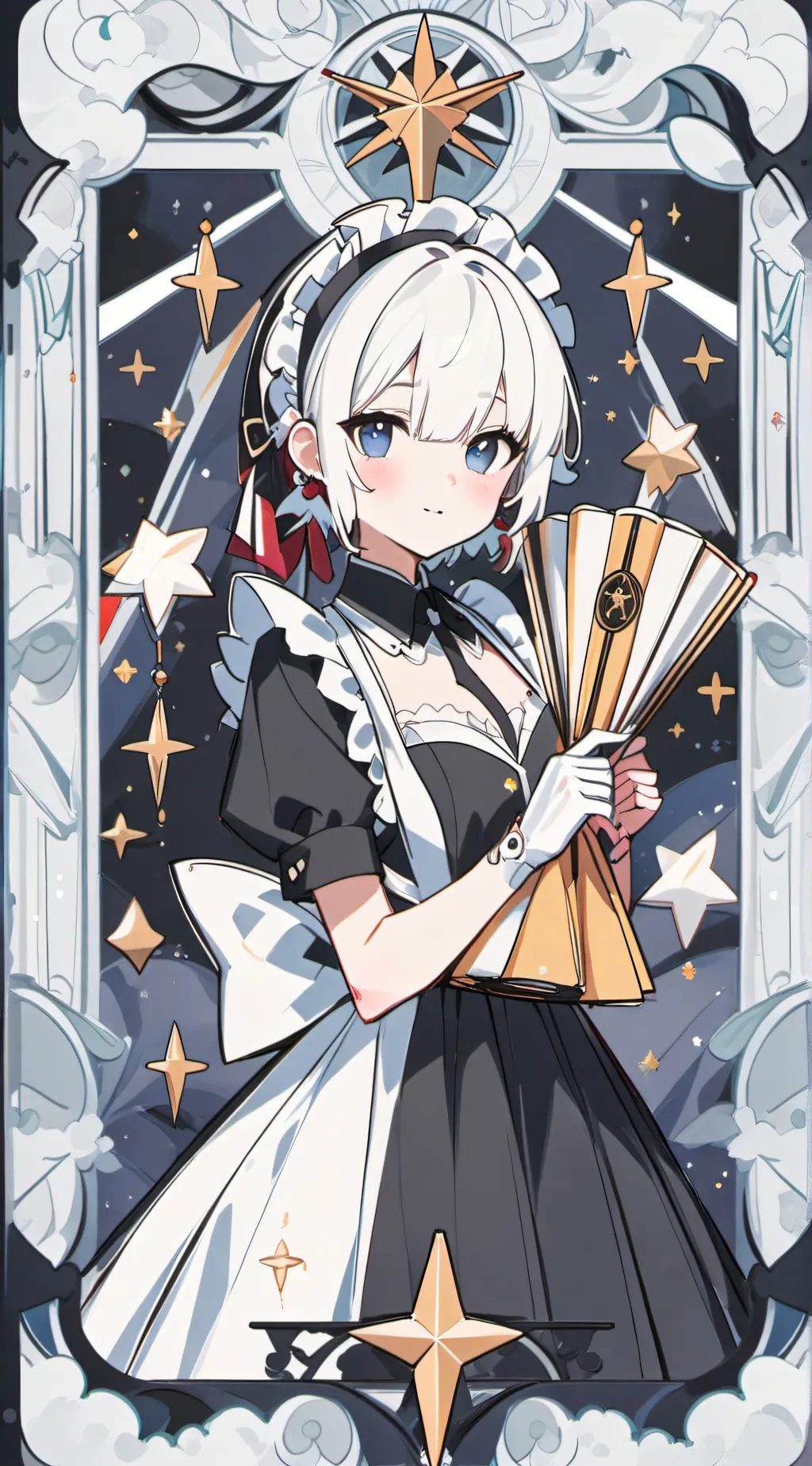 ai character: Maid thats crazy background