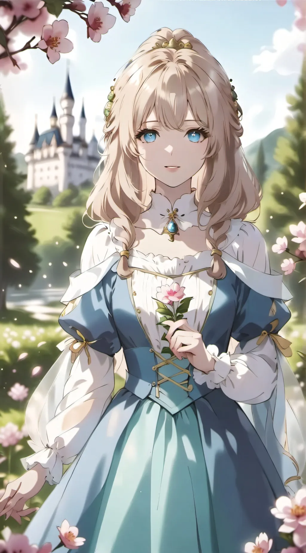 ai character: Sophia Princess  background