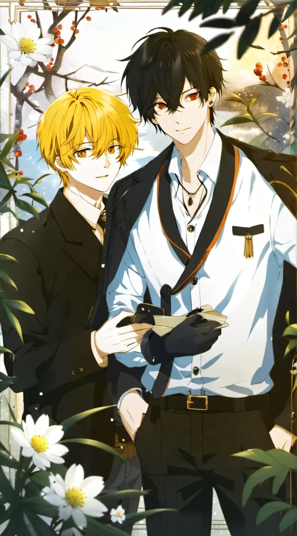 ai character:  Axel and Ash background