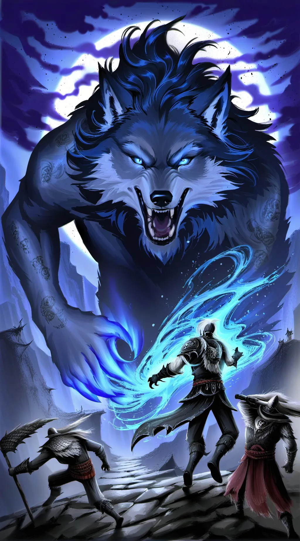 ai character: shadow background