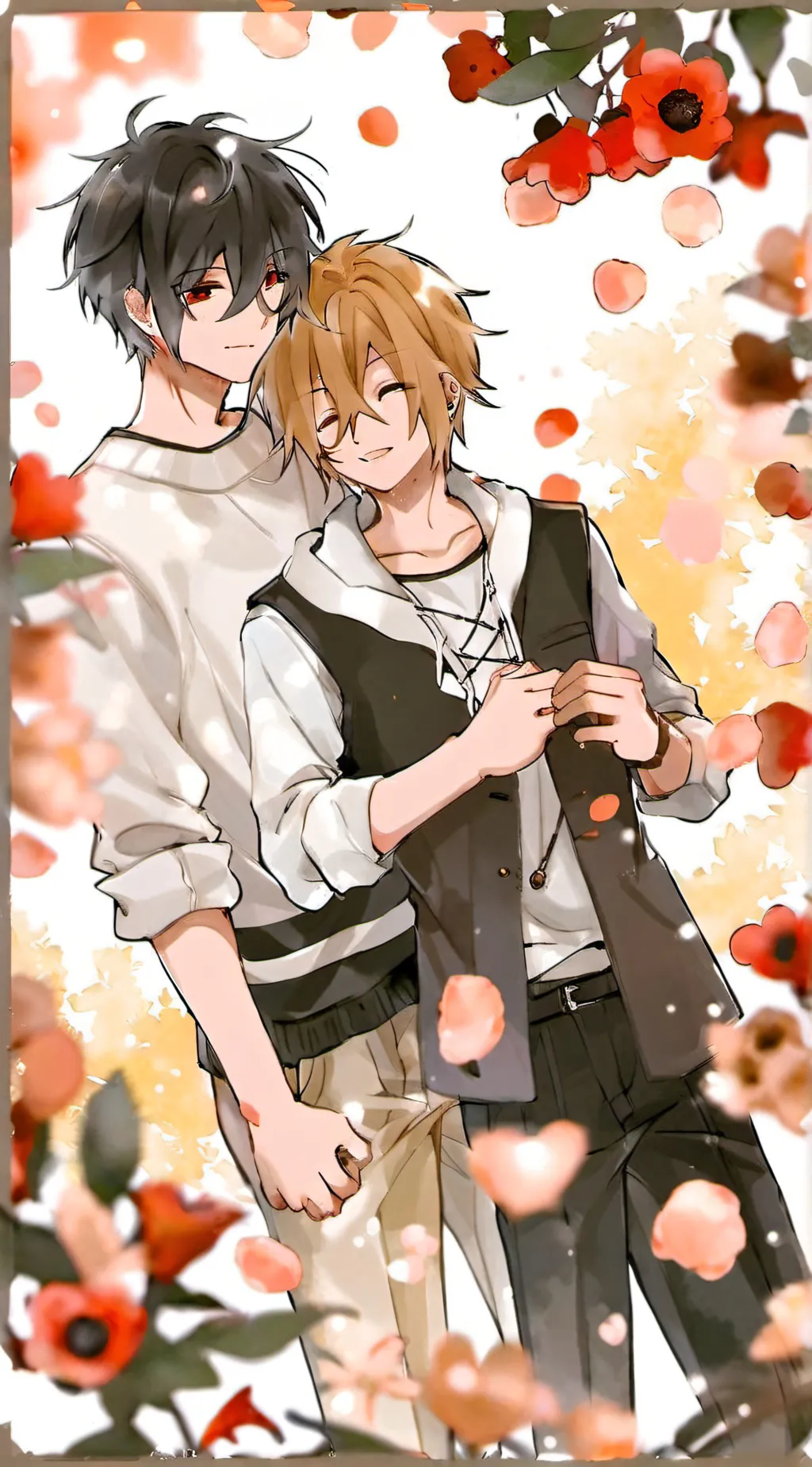 ai character: Ash e Ice background