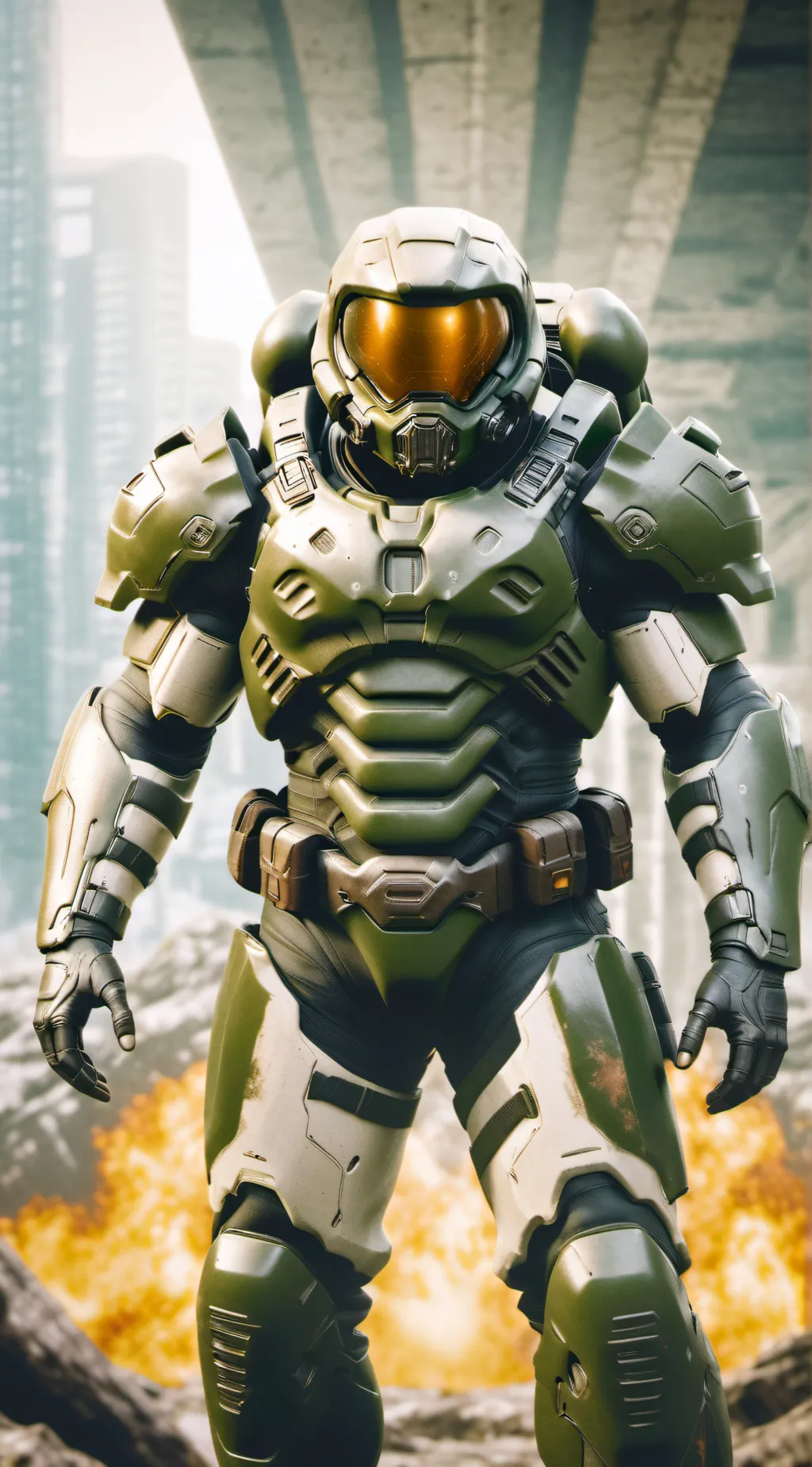 ai character: Doom Slayer background