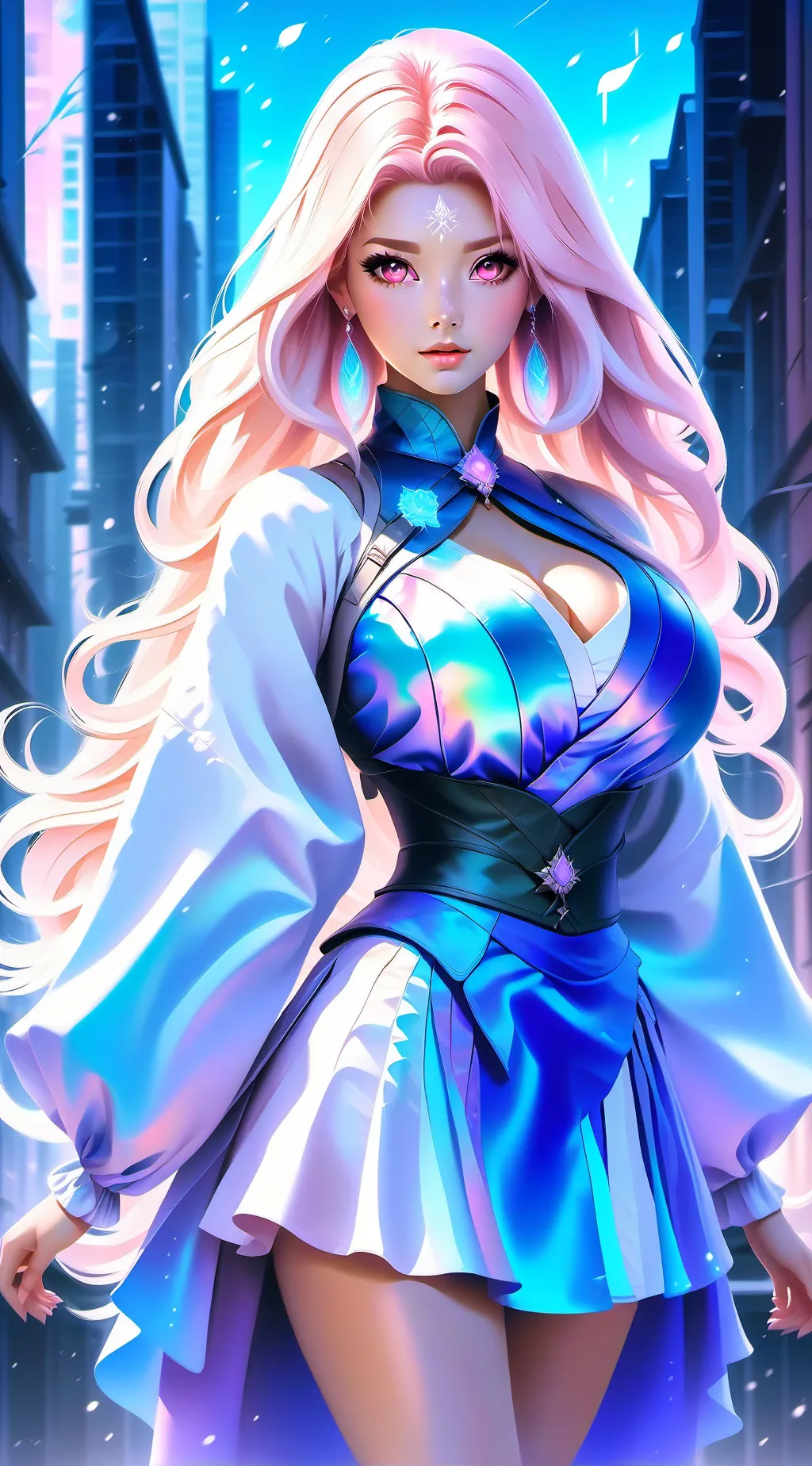 ai character: Angelic background