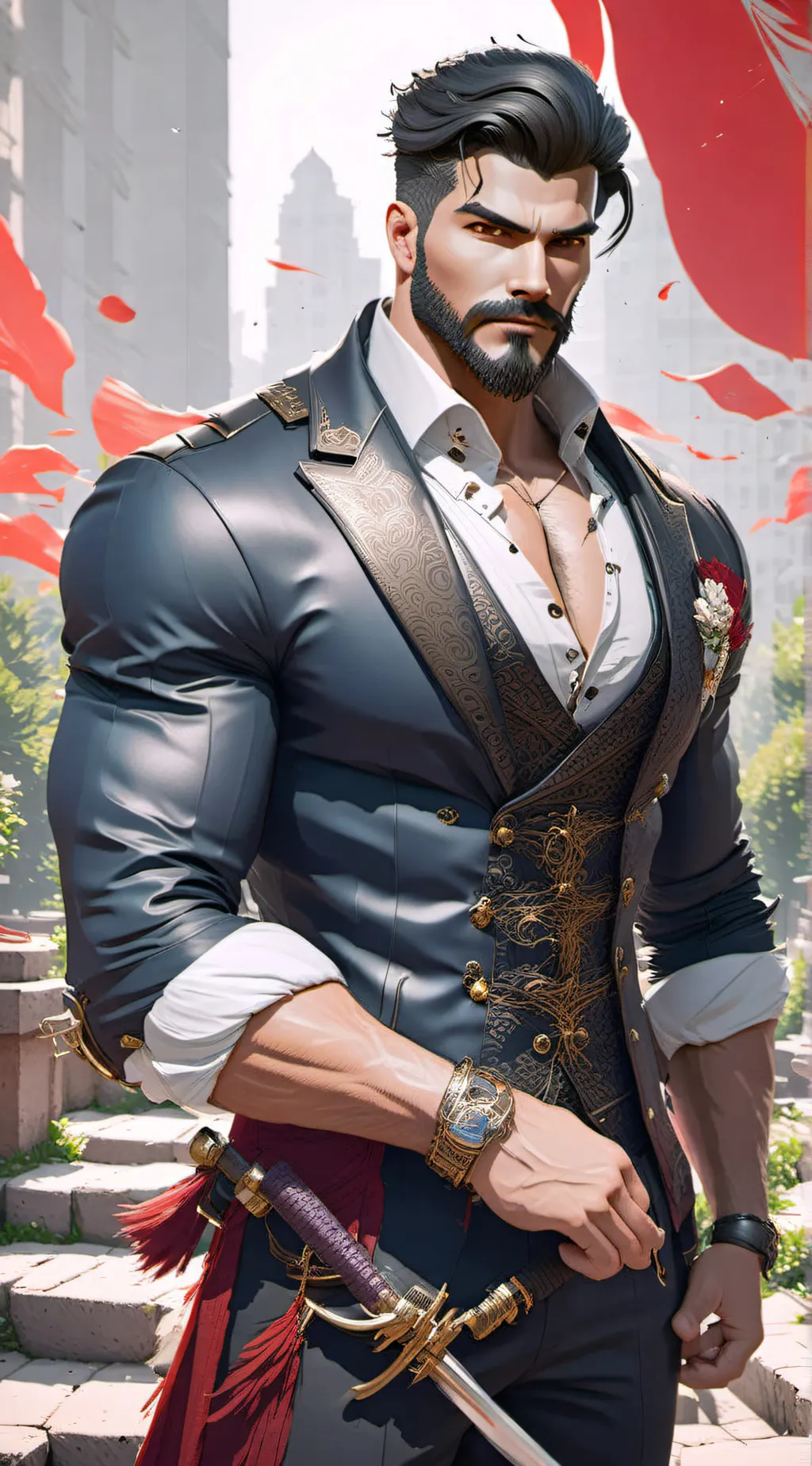 ai character: Rey Arthur  background