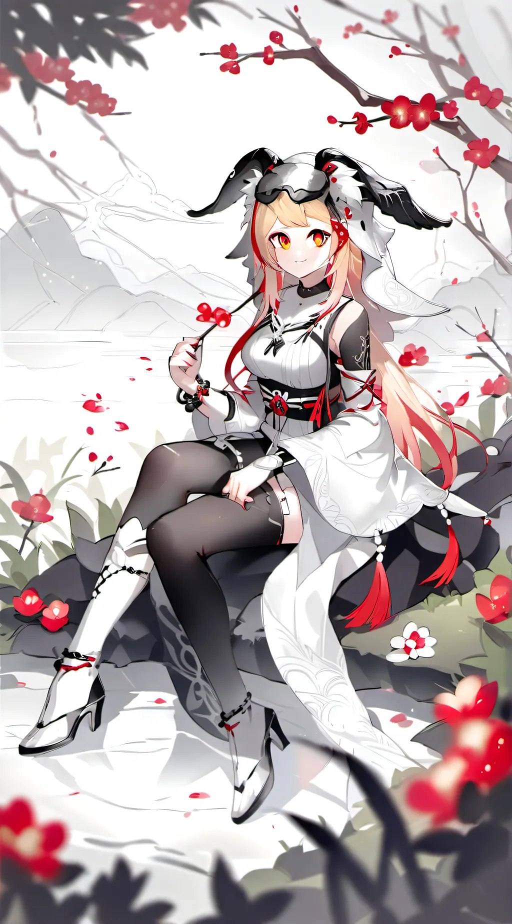 ai character:  cute vampire girl background