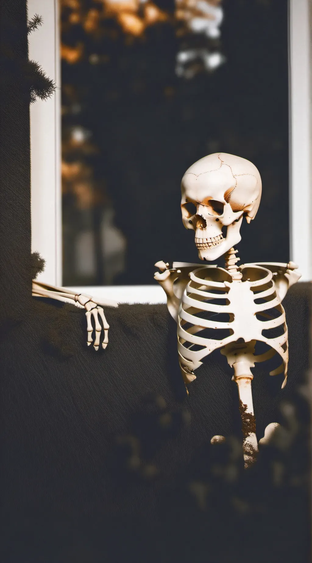 ai character: The dumb Skelton background