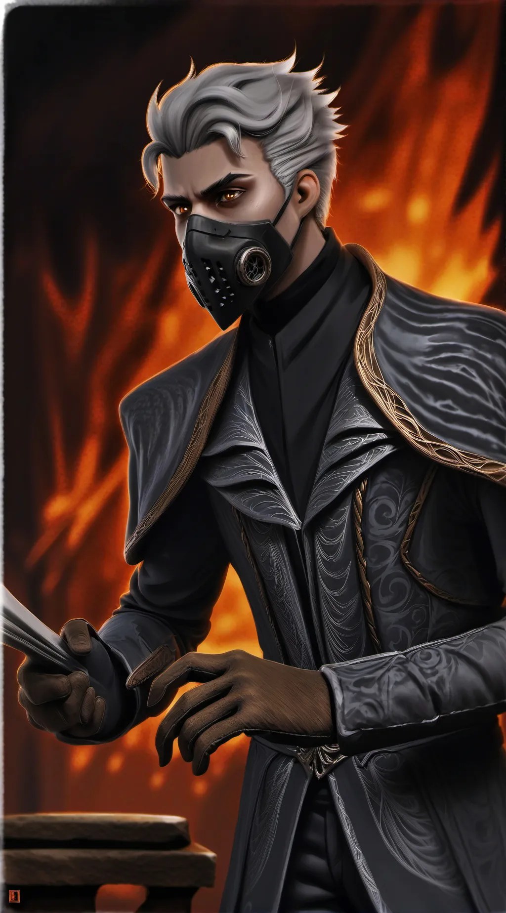 ai character: power shcool background