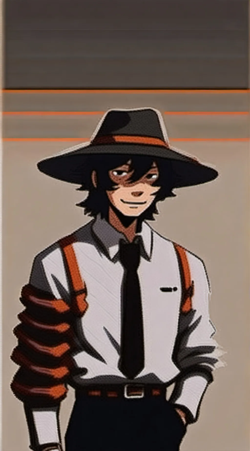 ai character: Quackity dsmp bl background