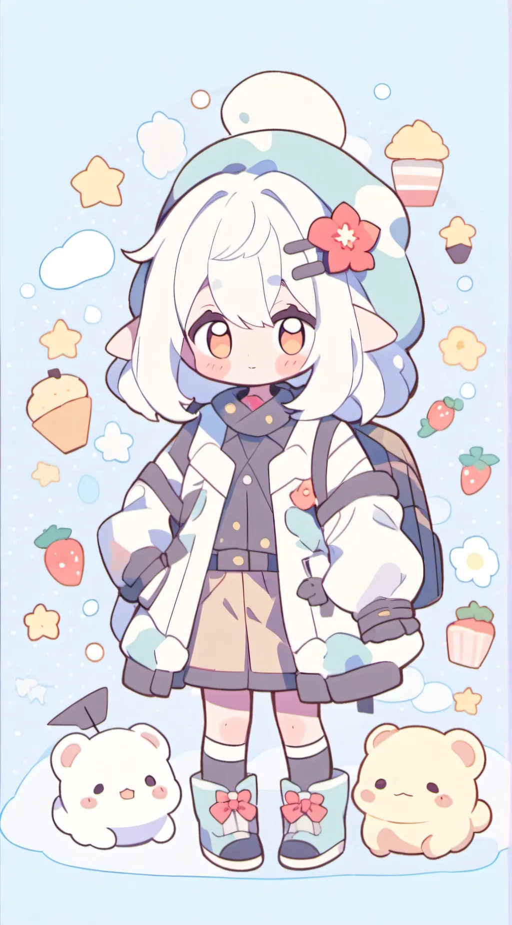 ai character: friend group of 5 background