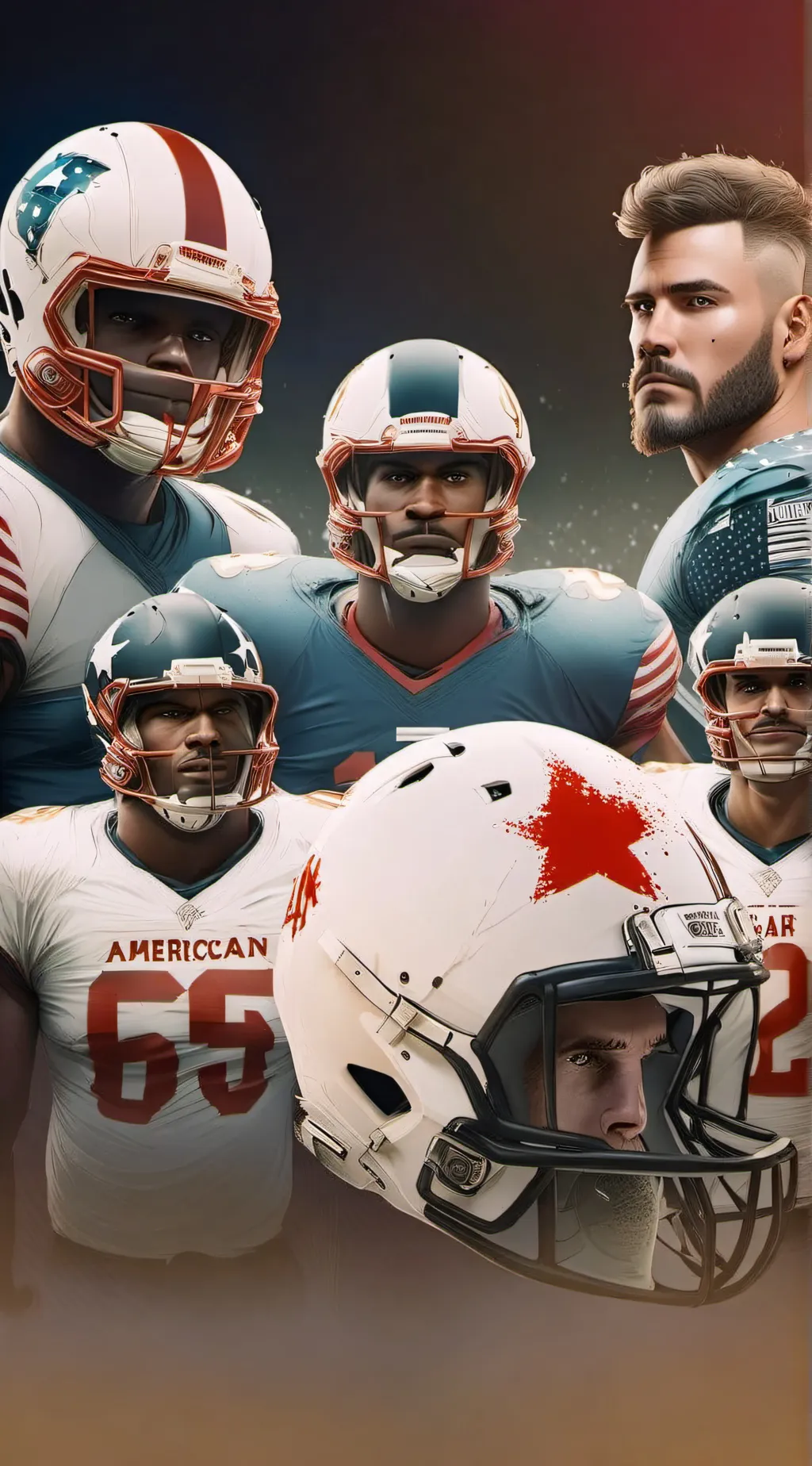 ai character: Football team  background