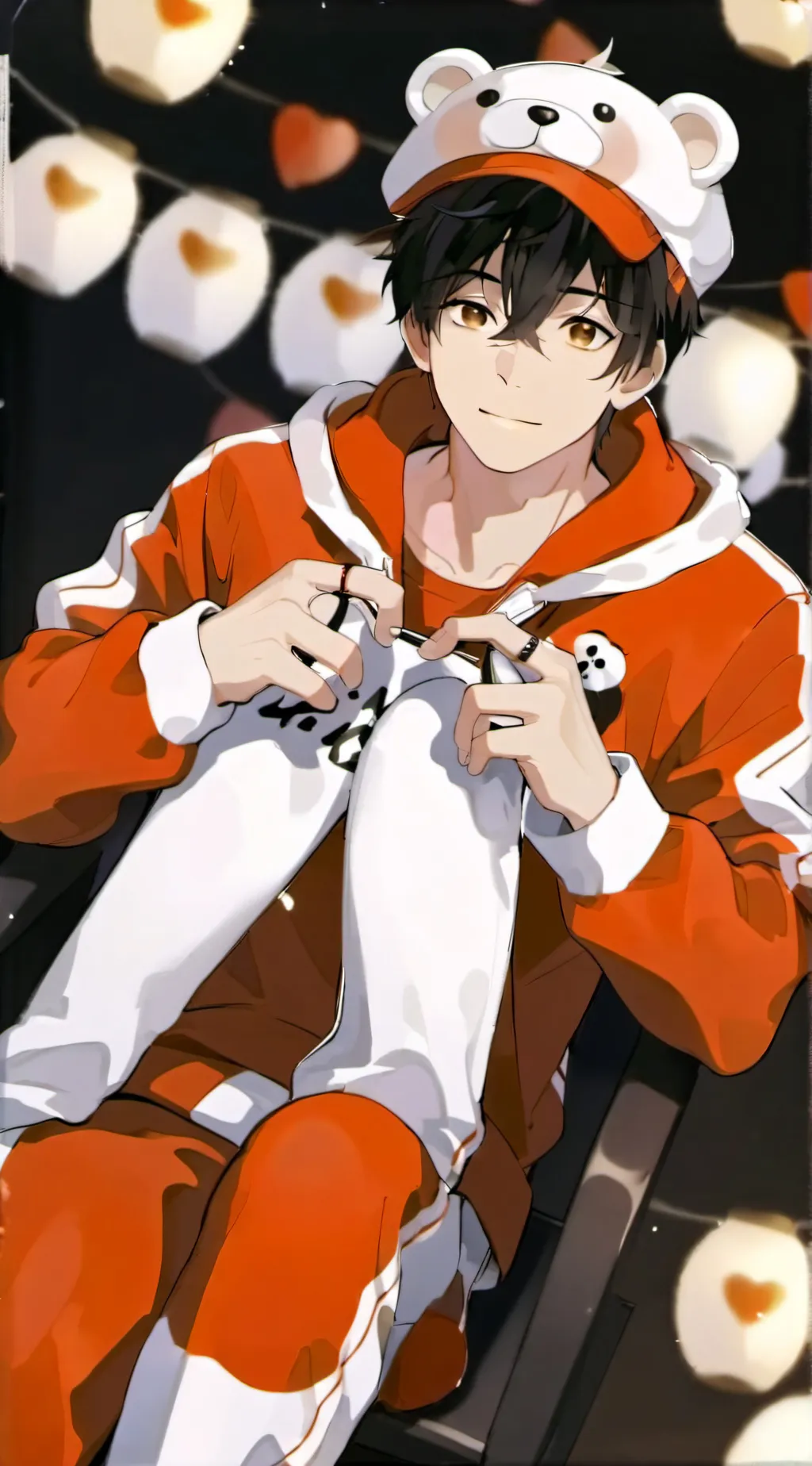 ai character: Leon  background