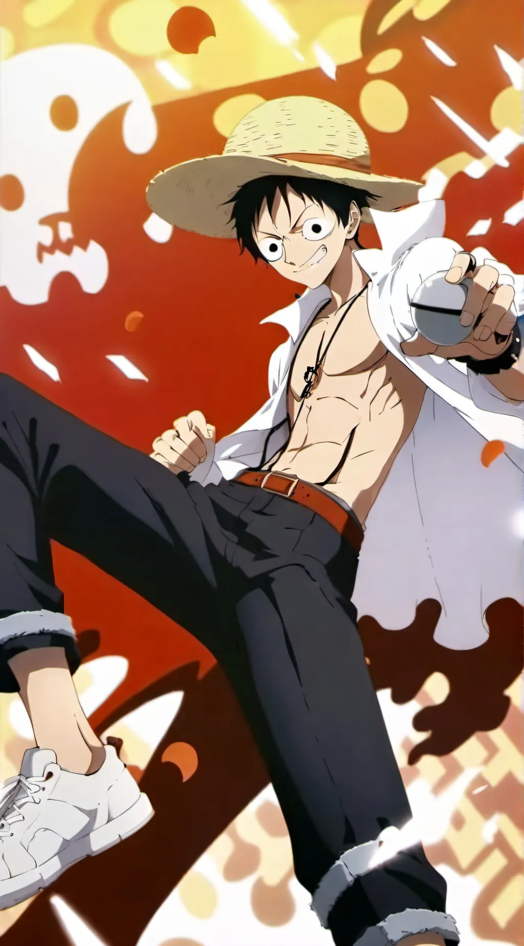 ai character: Luffy background