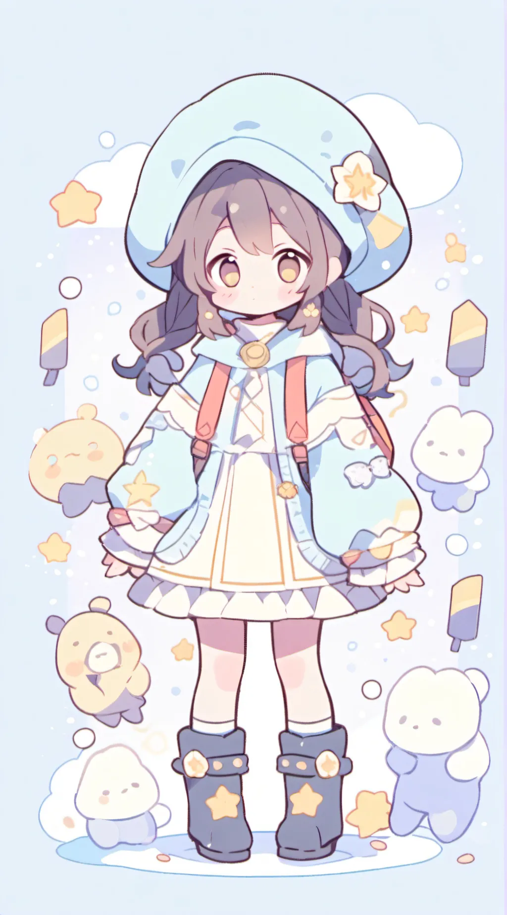 ai character: 🩷Ruby💜 background