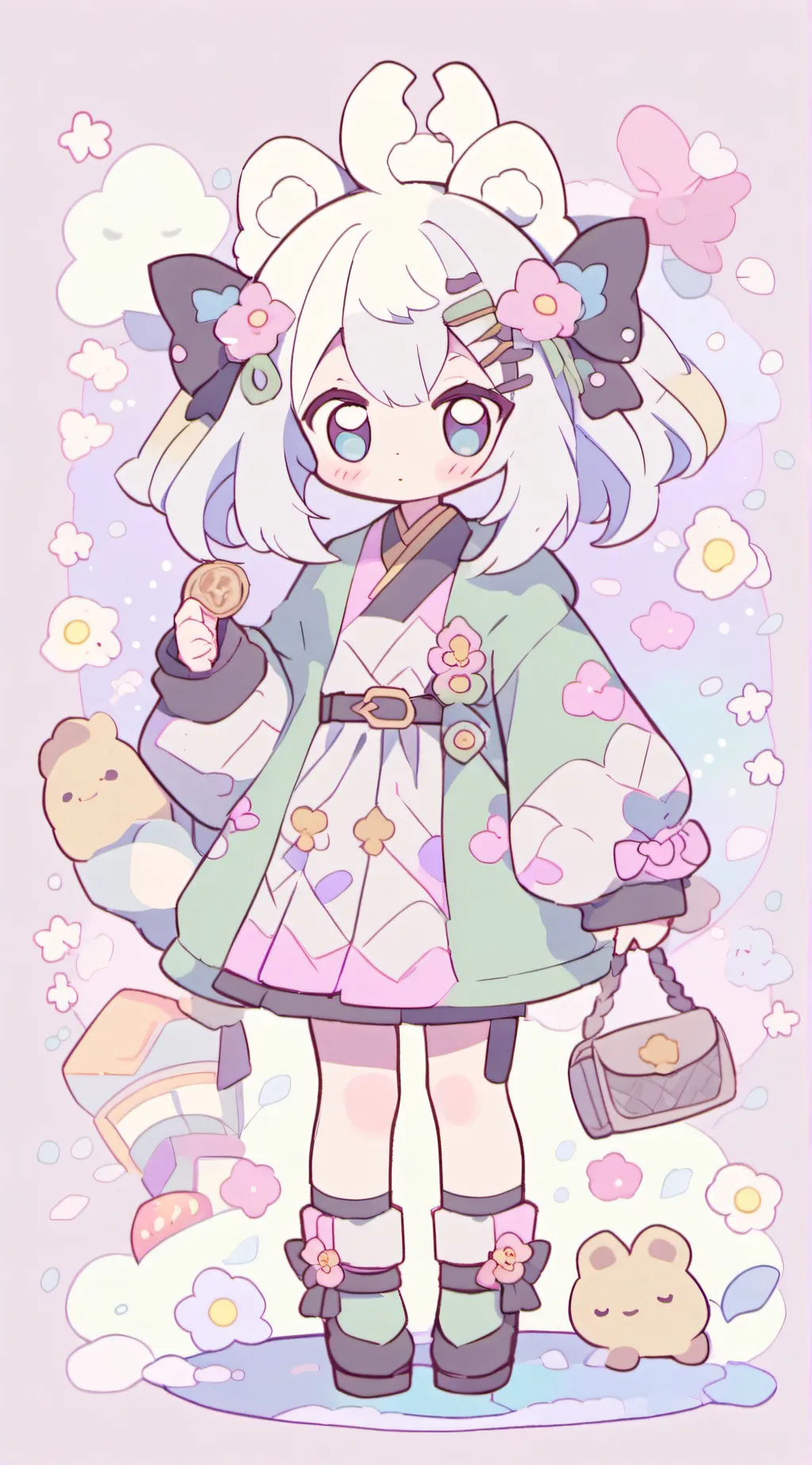 ai character: Girl inumaki background