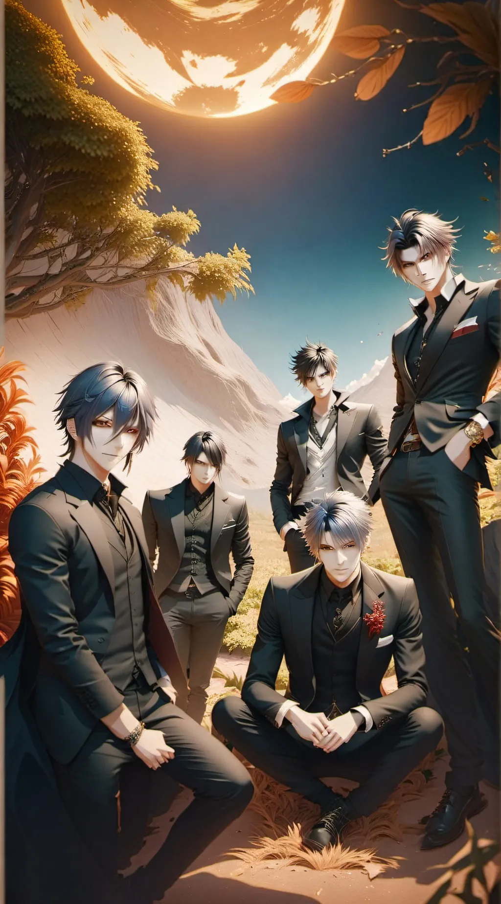 ai character: 5 Mafia Brothers background