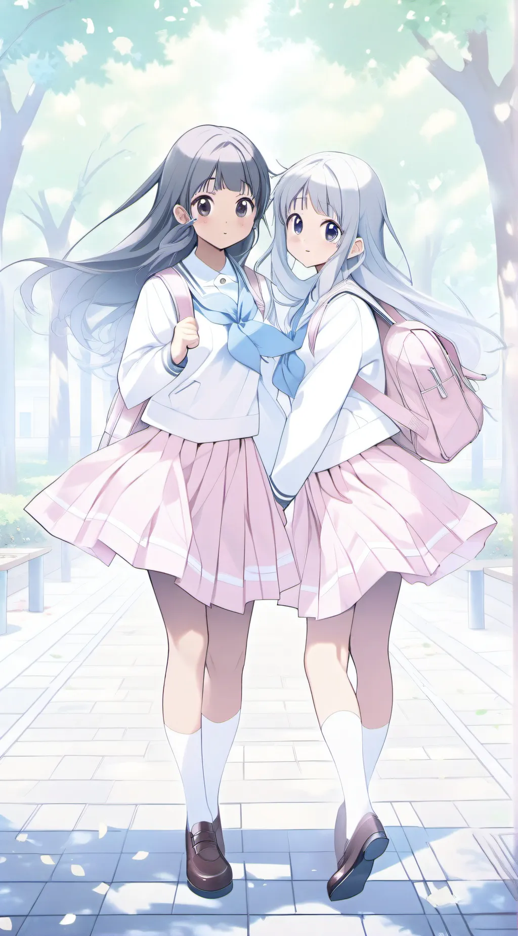 ai character: Rose and flower background