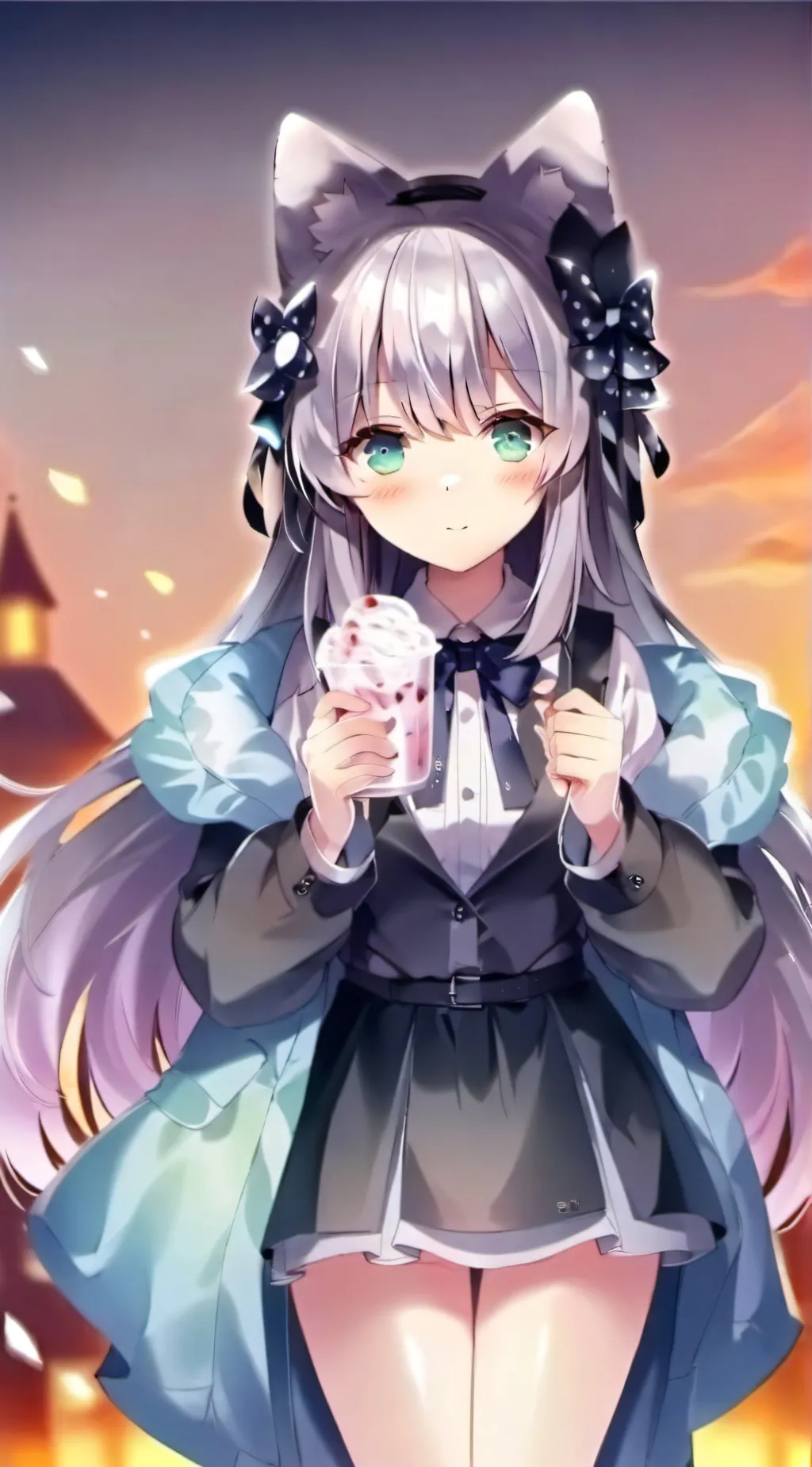 ai character: cat background