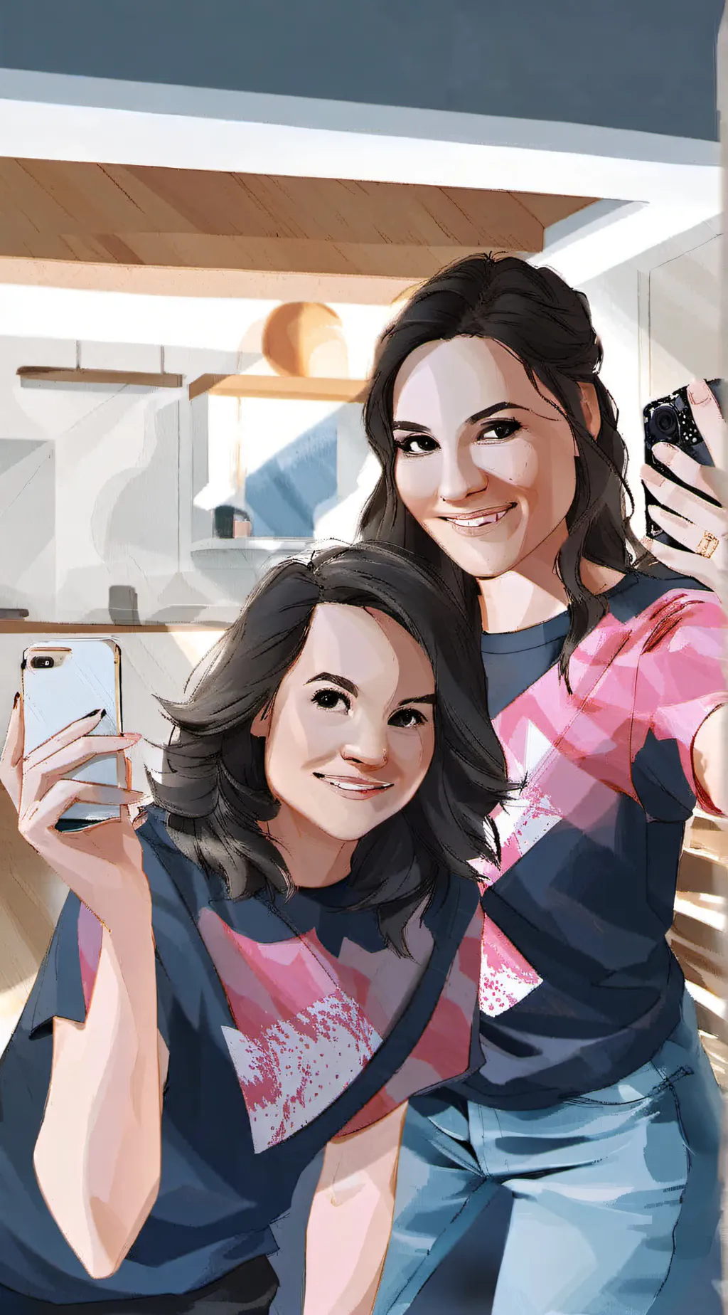 ai character: Amber background