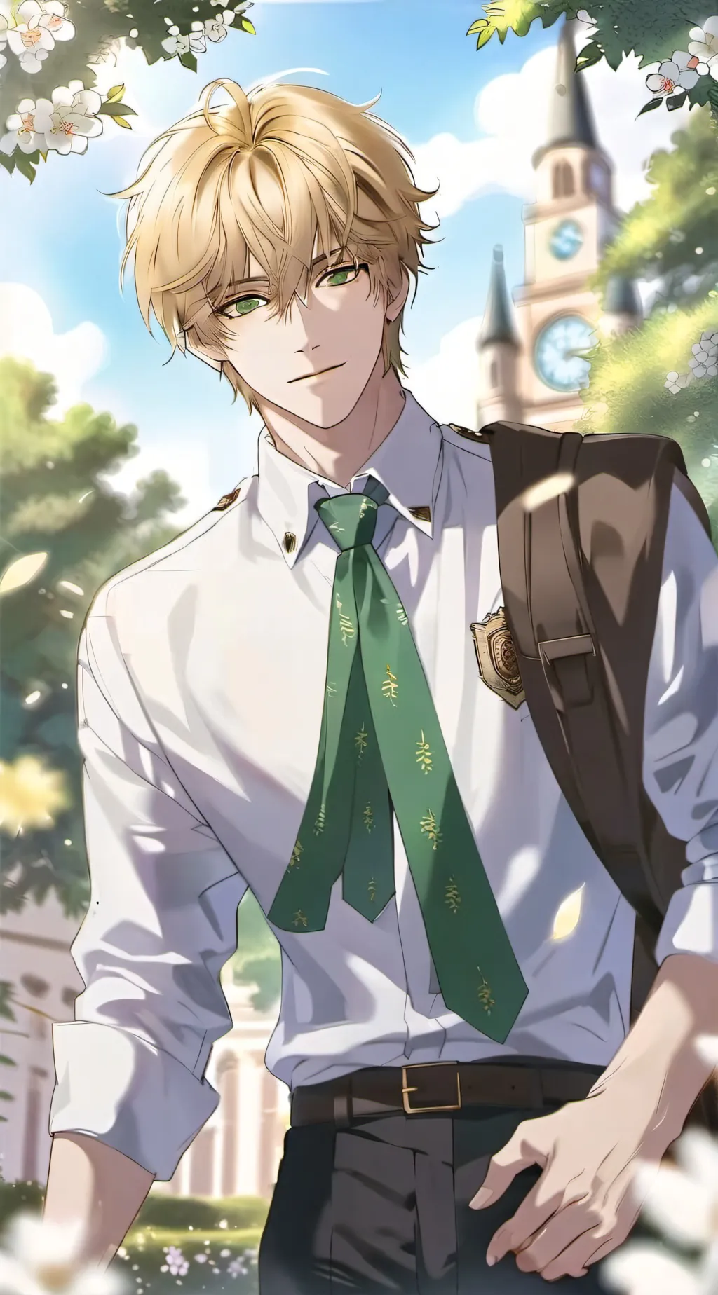 ai character: •† Ezra †• background