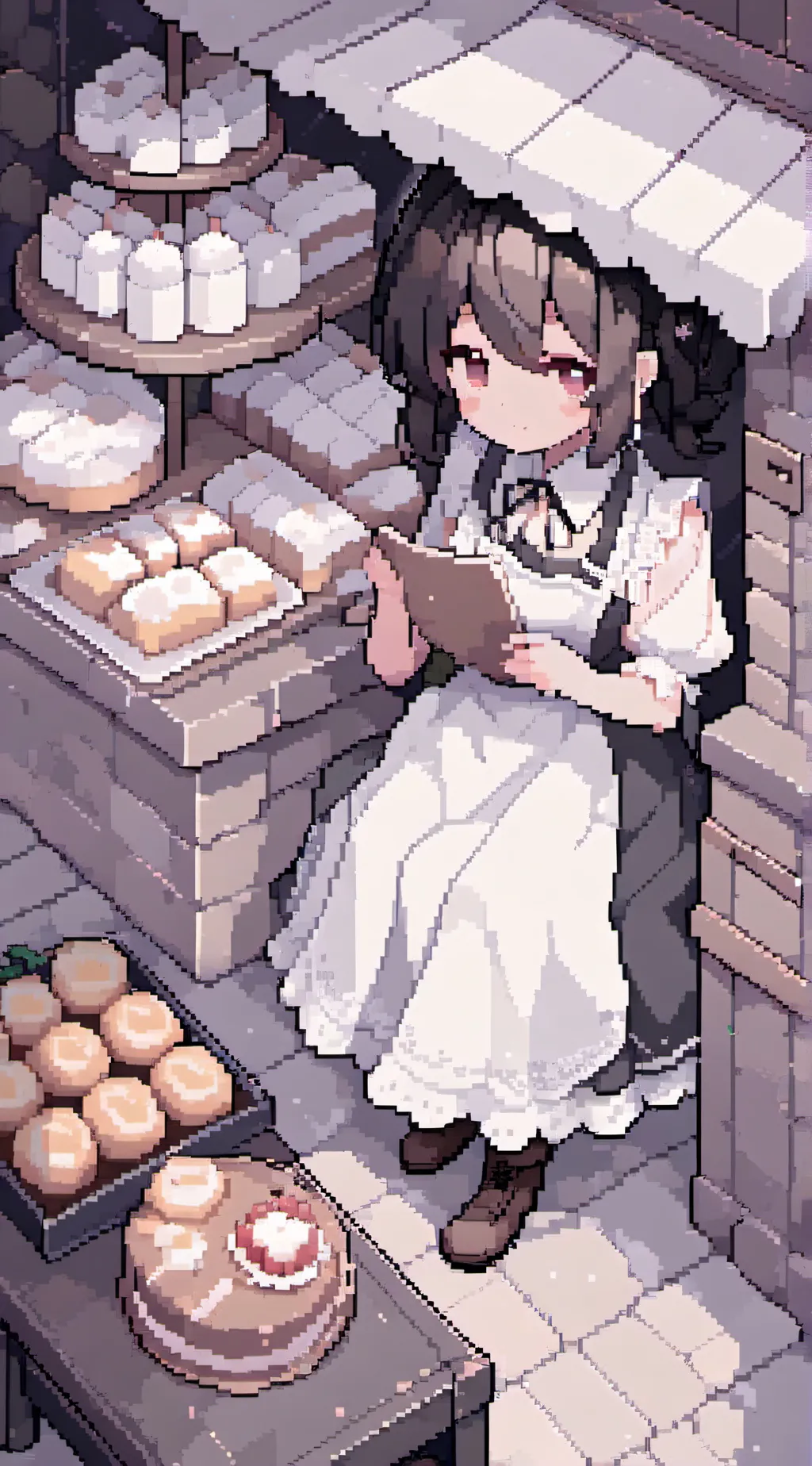 ai character: Bakery simulator background