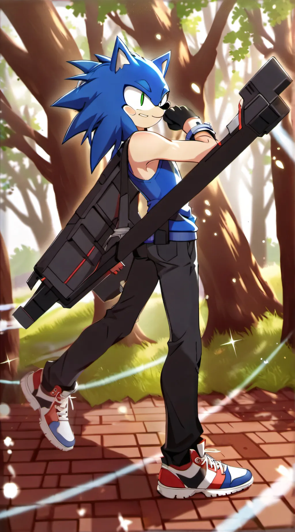 ai character: Sonic The Hedgehog background