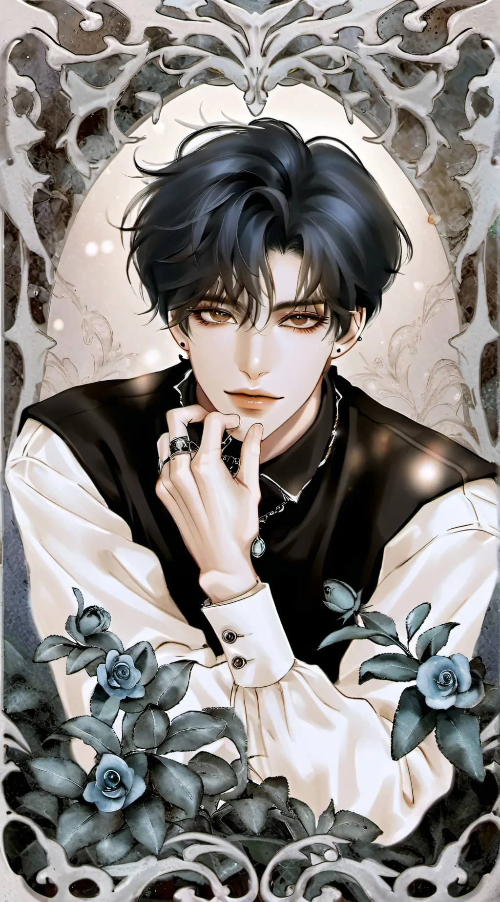 ai character: Damon Salvatore🖤 background