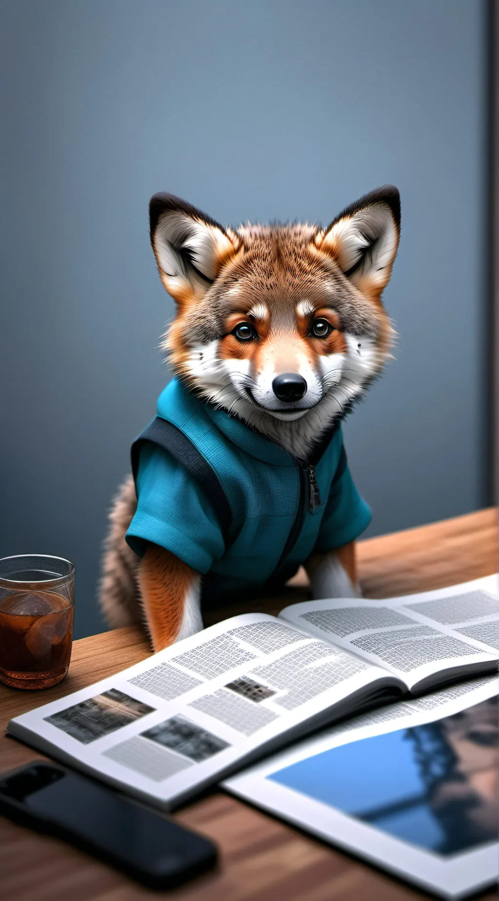 ai character: F-fox background