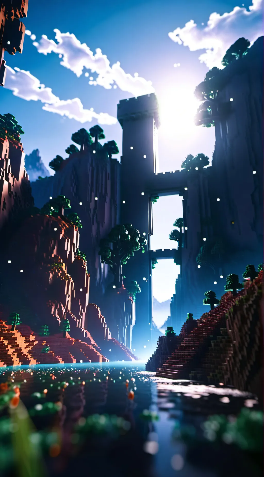 ai character: Minecraft movie T background