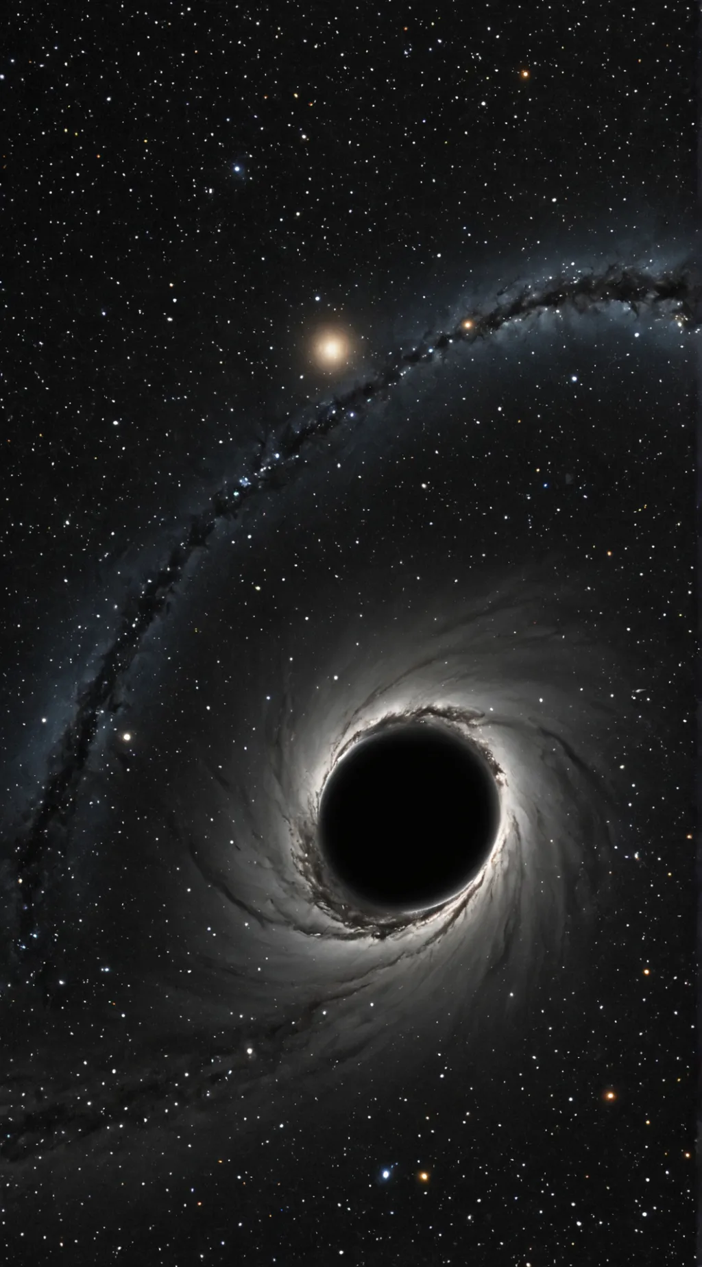 ai character: Black hole background