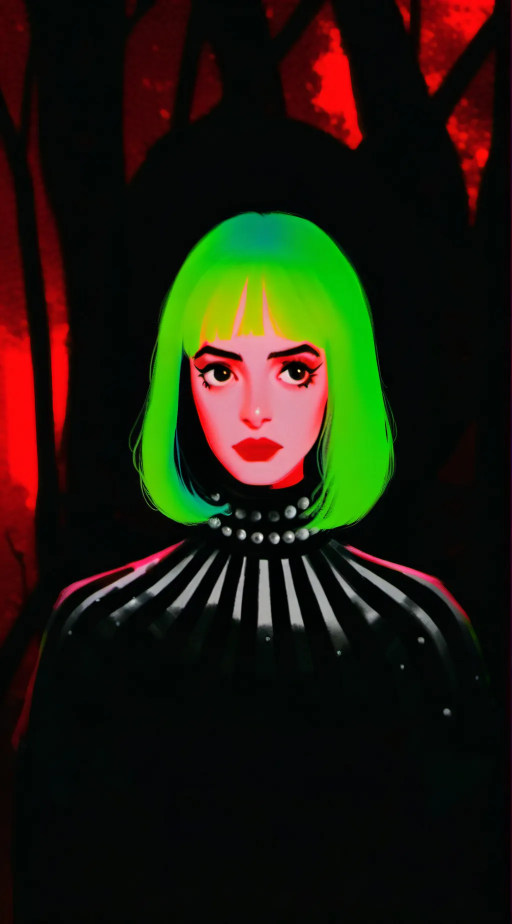 ai character: Beetlejuice  background