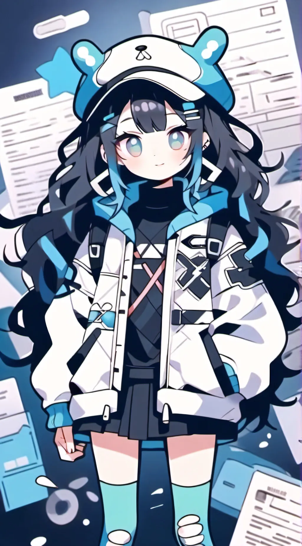 ai character: Lexi XO background