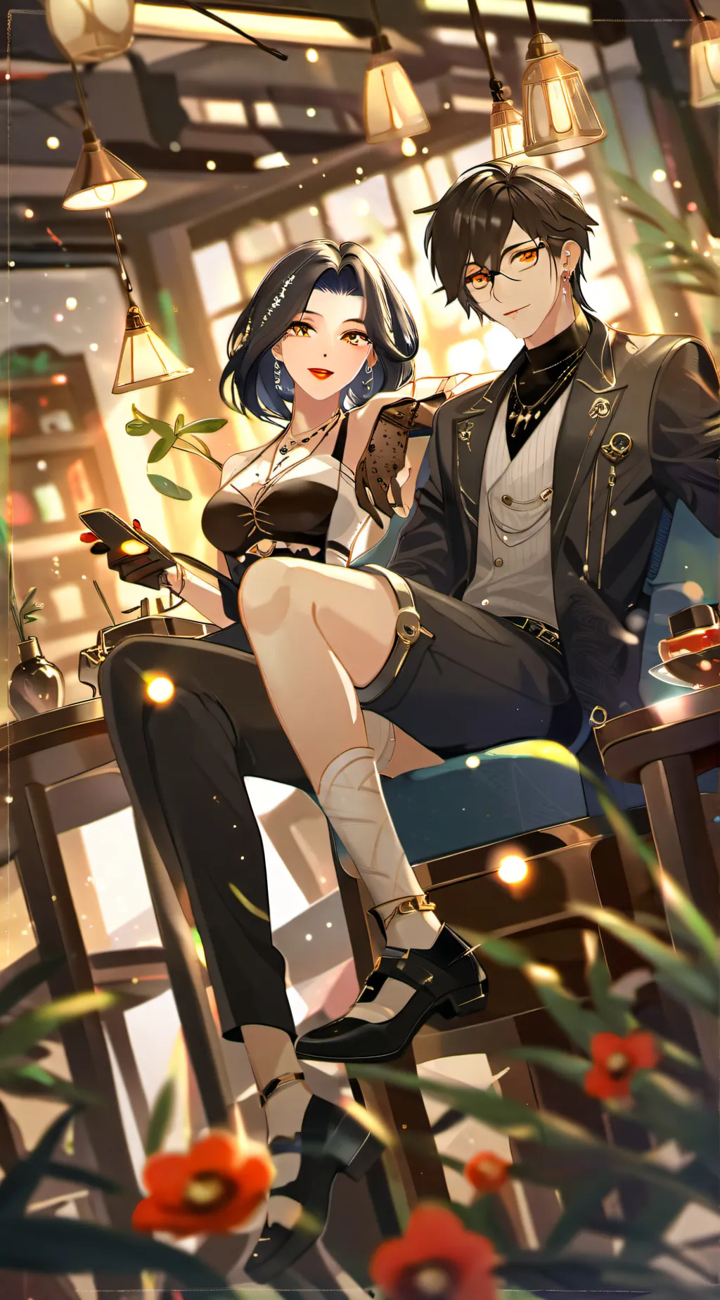 ai character: hashira meeting  background