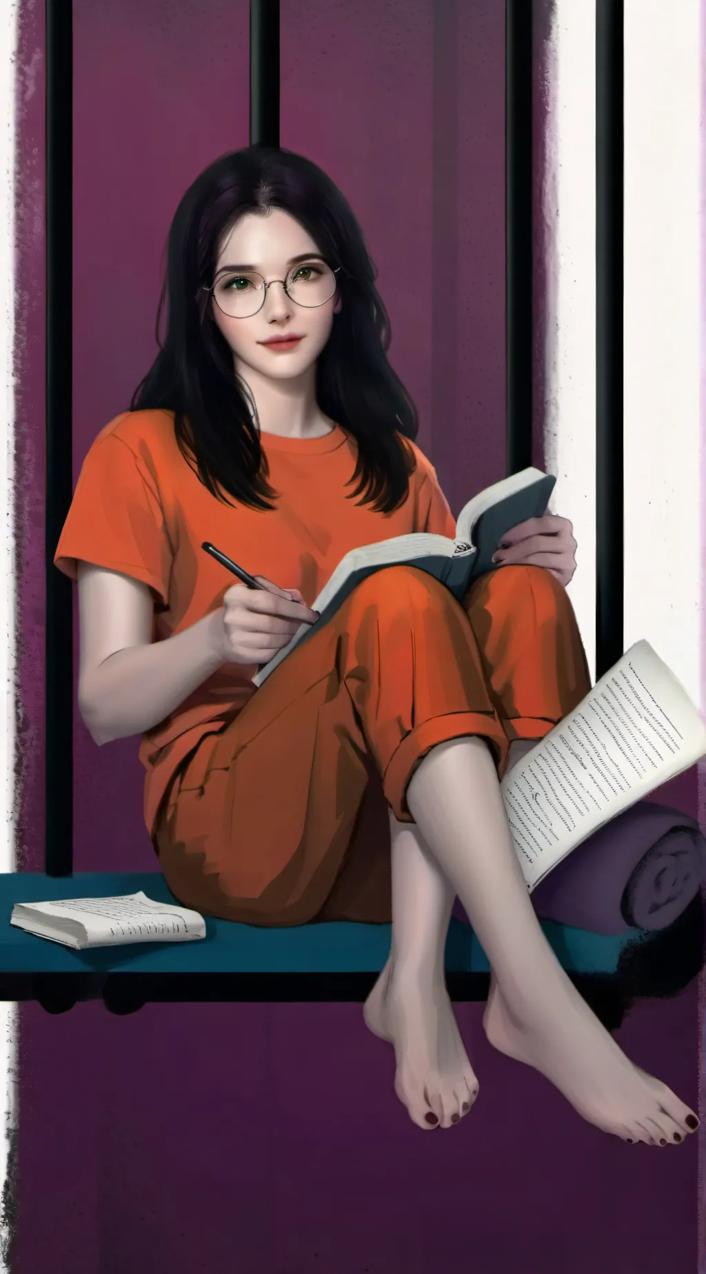 ai character: Nerdy inmate background